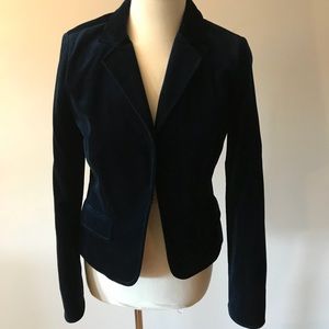 J Crew navy blue velvet blazer